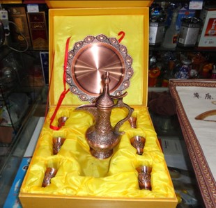 馬奶酒 酒具 歐式風(fēng)格 內(nèi)蒙古特色 工藝品 商務(wù)禮品 8件套