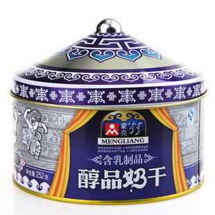 蒙亮252g蒙古包鐵罐獨立包奶干