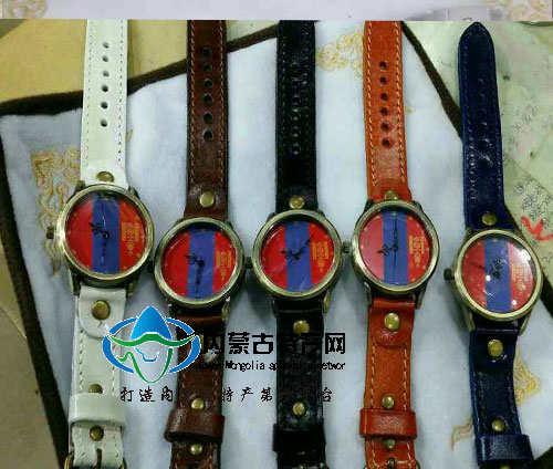 內(nèi)蒙古特色蒙古族特色牛皮帶手表